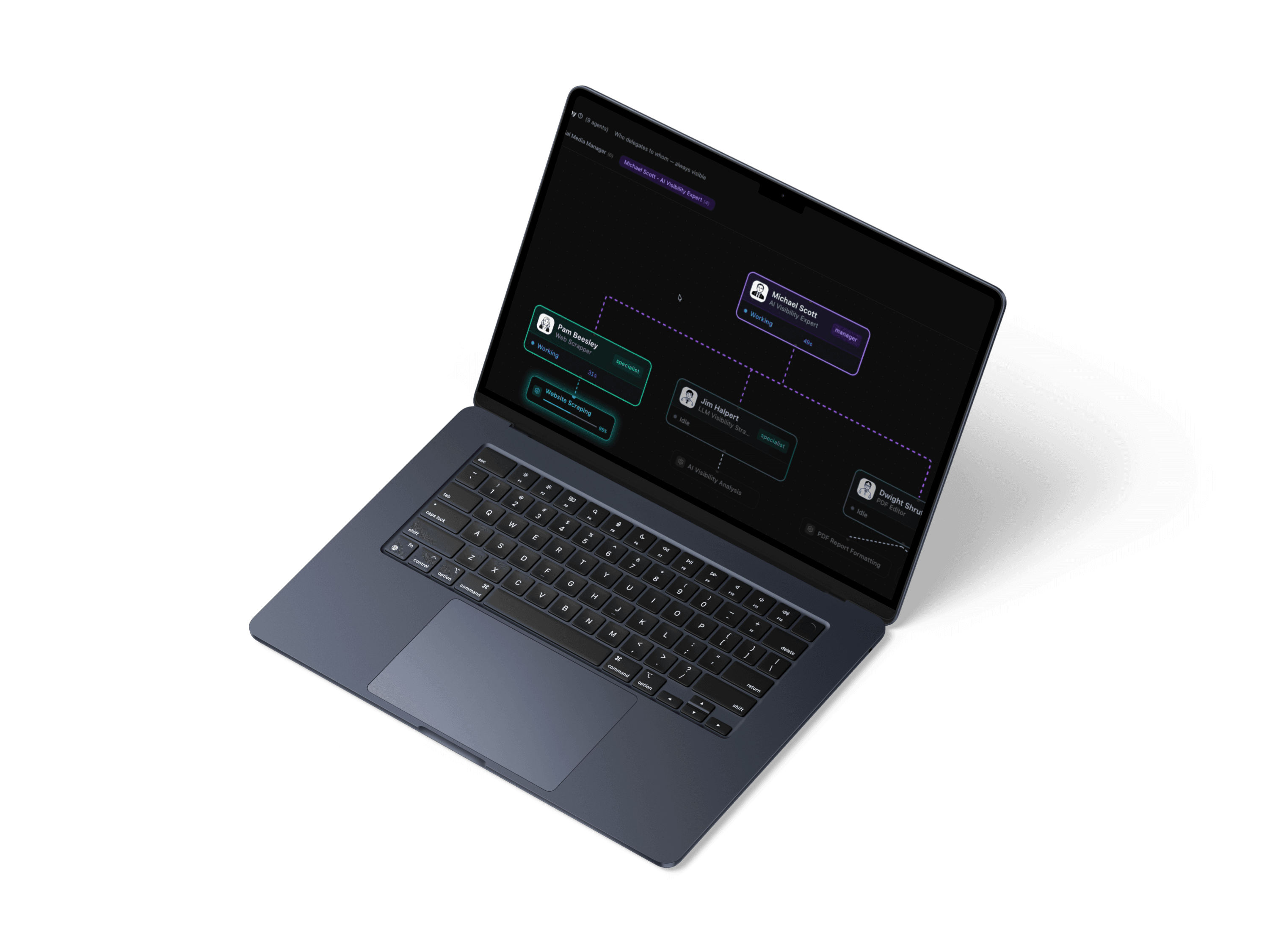 iLuk platform dashboard mockup